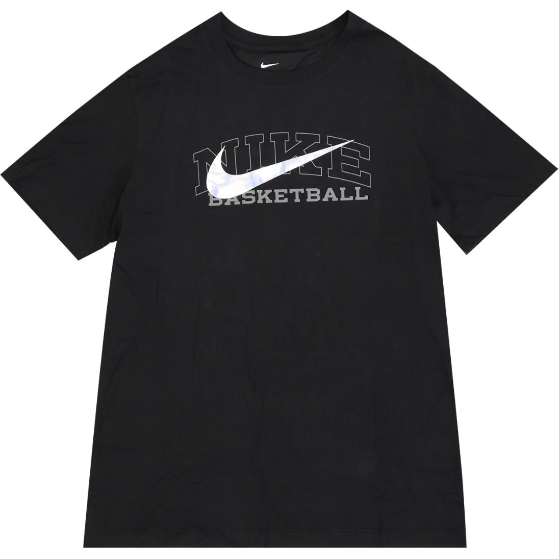 

Мужская однотонная футболка с круглым вырезом с большим логотипом Nike, черные DR7643-010 M