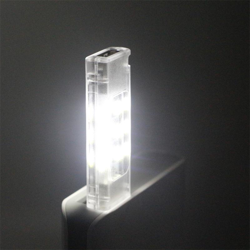 Mini Night Light USB Plug Lamp LED Reading Book Light DC5V Super Bright Double Sided Lighting For Computer Mobile Power Charging