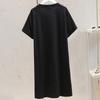 Plus Size Women's Summer Loose Slimming Mid Length Dress