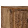 TV Stand with LED Lights Rustic Wood Look 140 x 40 x 36 cm