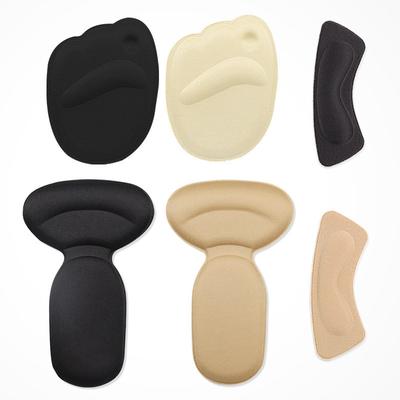 Thickened Sponge 4D Heel Sticker Women's Invisible Heel Anti-wear Foot High Heels Front Half Pad Sponge 2 In 1