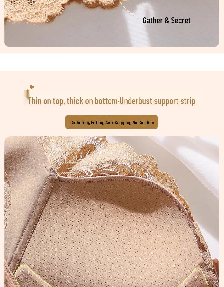 Women’s Front-Closure Bra: Lift, Side Support, Anti-Sagging, Slimming, Beautiful Back, Vest-Style – Ideal for Small and Large Busts.