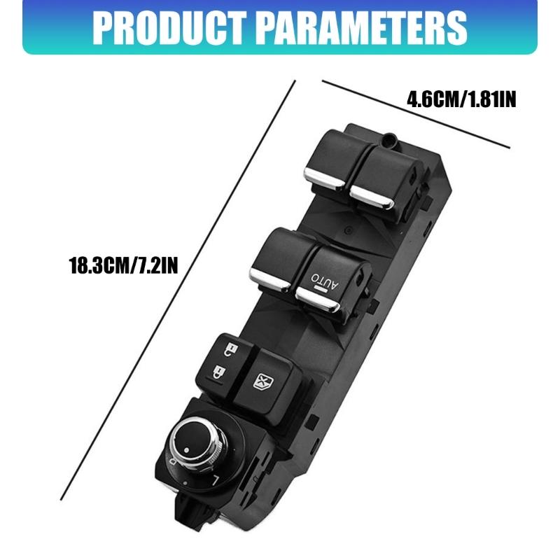 KA5E66350 Driver Door Panel Switches, Window Lift Assembly With Lock Keys, Mirror Knob, ABS Housing, Cabin Access Repair Fitment and Service Ready