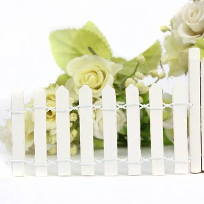 5 Pcs Wooden Fence Garden Ornament Accessory Plant Pots Fairy Scenery