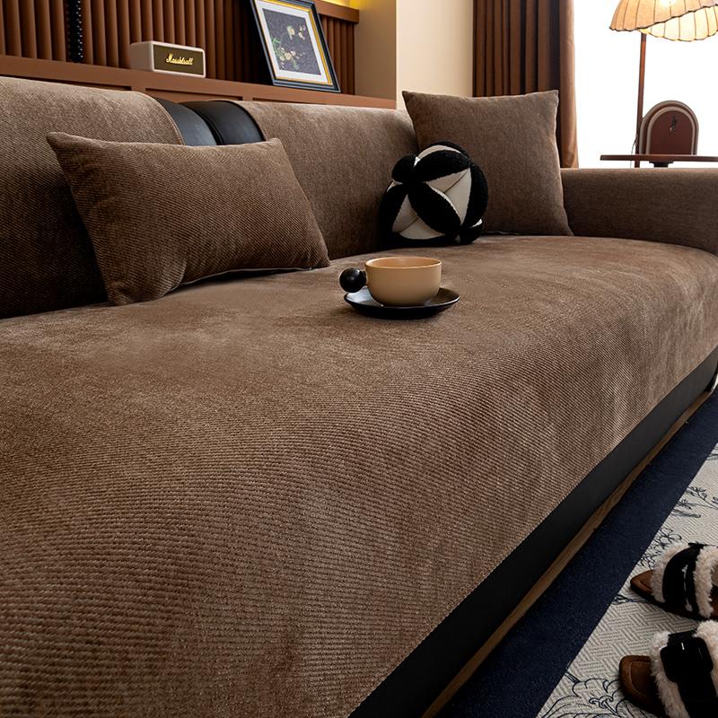 

Чехлы для диванных подушек, чехлы для диванов, нескользящие чехлы для диванных подушек, подлокотники для гостиной, универсальные чехлы для диванов из синели, 6 цветов 90x70