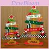 Christmas Tree Ornaments With Density Board Material For Holiday Home Decor