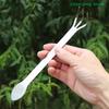 1Pc 3-Prong Loosen Soil Tool Root Rake Bonsai Potted Plants Stainless Steel Handheld Rustproof Rake Home Gardening Tool