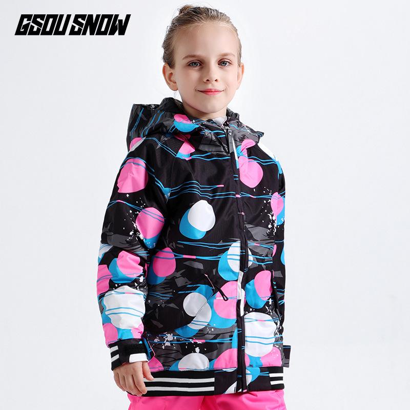 Gsousnow Kids' Windproof Waterproof Ski Jacket - Warm Ski Suit for Boys & Girls Outdoor