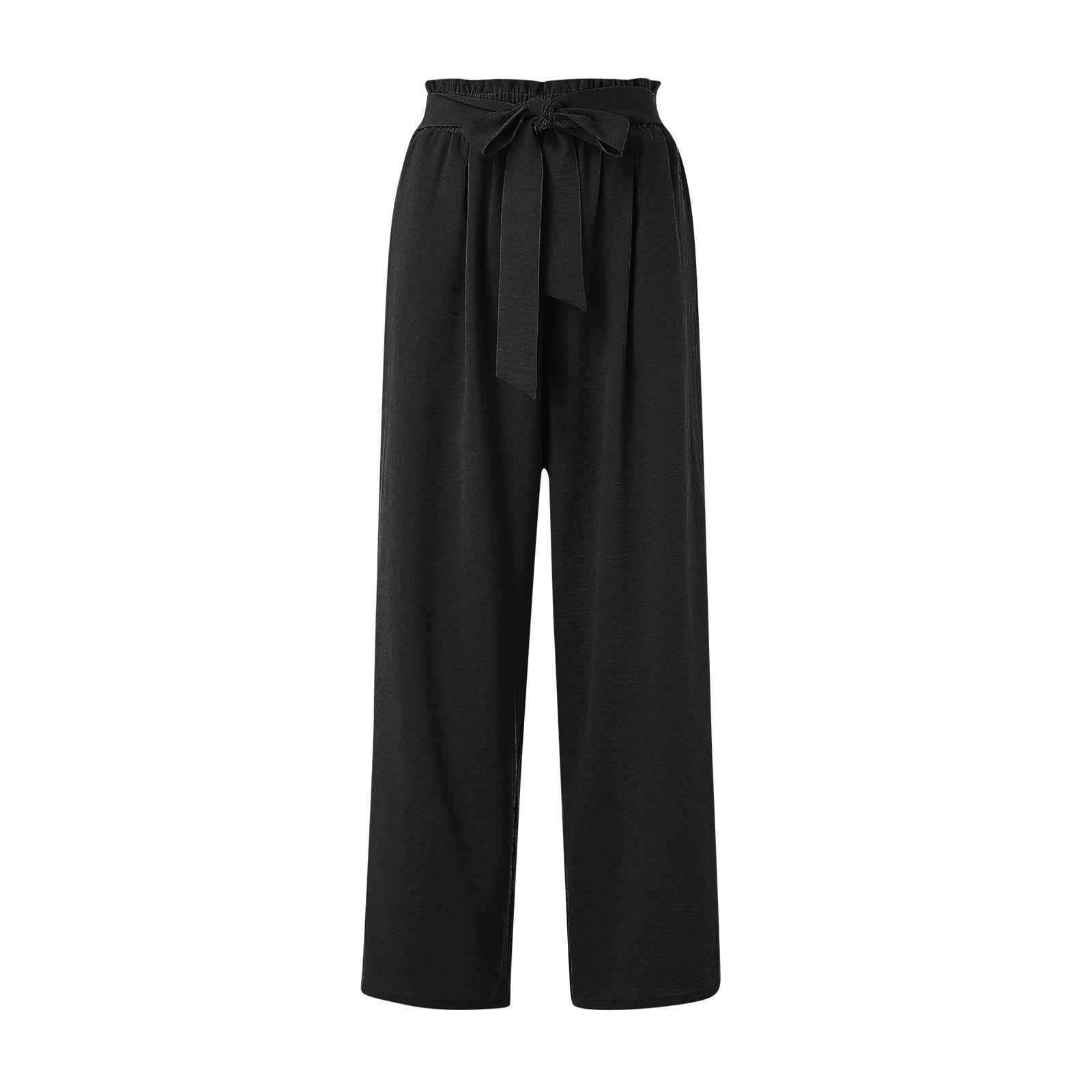 Женские широкие брюки с карманами — фото 5