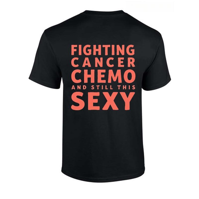 European sizes Women's Chemo Survivor Cancer Patient T-Shirt Casual Casual Attire for Chemotherapy