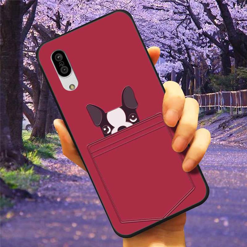 For Sharp Aquos Sense3 Case 3D Flower Relief Silicone Soft Emboss Cover For Sharp Aquos Sense 3 Lite Sense6 6 Luxury Cartoon