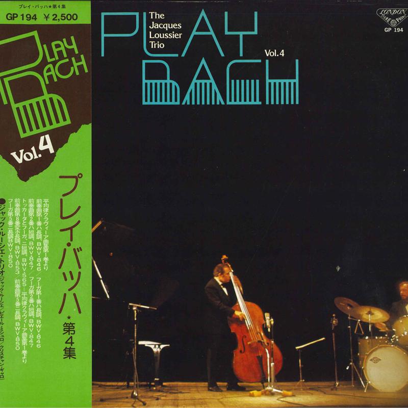 

LP Record JACQUES LOUSSIER TRIO - Play Bach Volume 4 GP194 LONDON 1976 Japan Obi Jazz Used