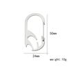 Stainless Steel Quick Release Snap Hook Keychain with Bottle Opener