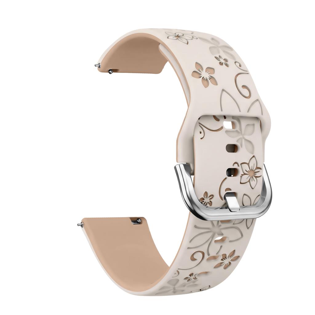 Bracelet de Montre Gravé 18mm Pour Garmin Venu 3S 2S Bracelet Forerunner 265S Bracelet Sport Motif Femme Accessoires de Remplacement