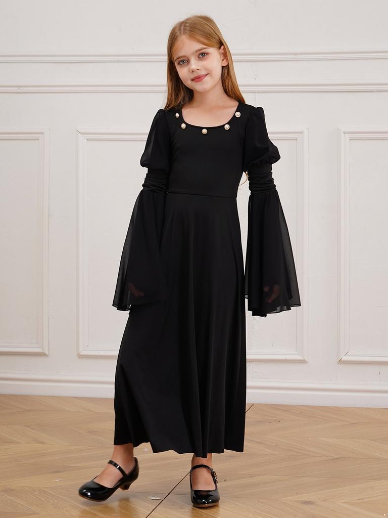 Kids Halloween Costume Fairy Costume Gothic Princess Long Dress Girls Renaissance Dress Medieval Costume Evening Gown Retro Fairy Dress Vintage