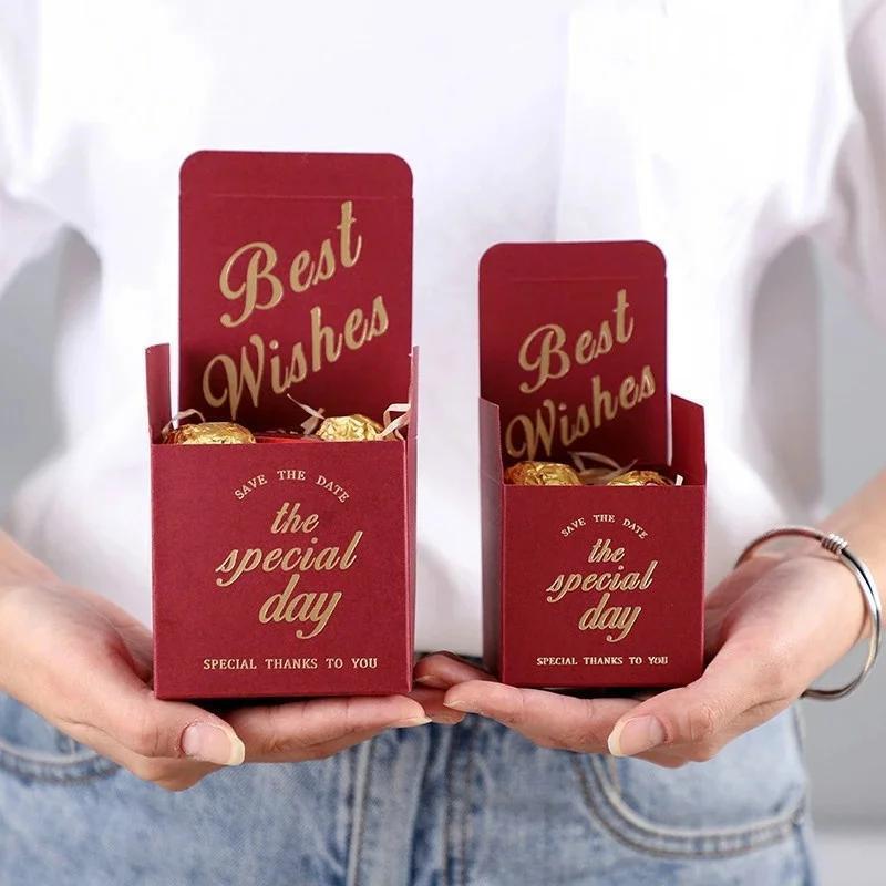 

20 шт./Лот Украшение для детского душа, свадебного торжества, подарок-сувенир, конфетные коробки с лентой, на заказ S синий