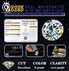 ORSA JEWELS D Color Radiant Cut Moissanite Diamand Exquisite 925 Silver Stud Earrings for Women Shiny Earrings Jewelry SMOE06