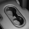 For Tesla Model 3 Y Car Cup Holder Frame Dry Carbon Fiber Trims Interior Accessories Modification Auto Parts