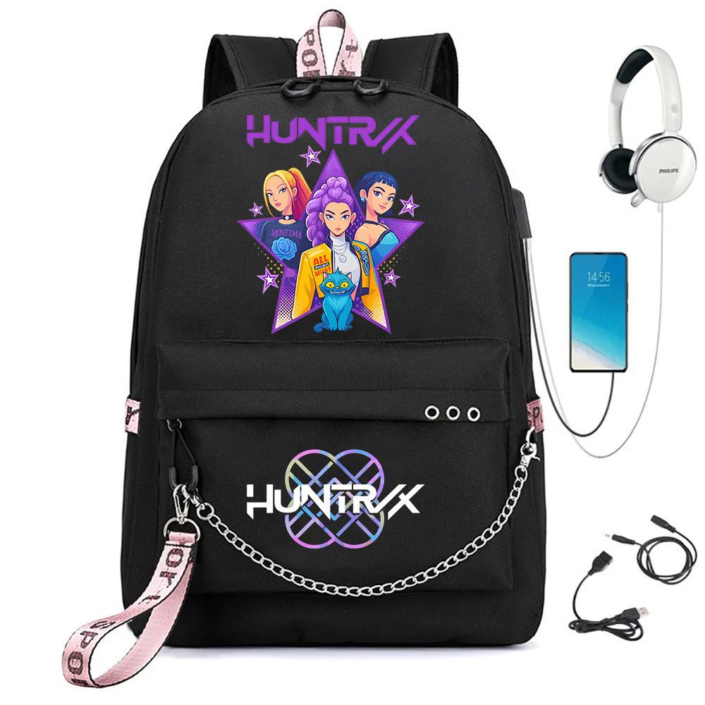 K-pop Printed Backpack for Teenager Girl Boy Bookbag Kid Gift Large Capacity Waterproof Travel Bag Rucksak