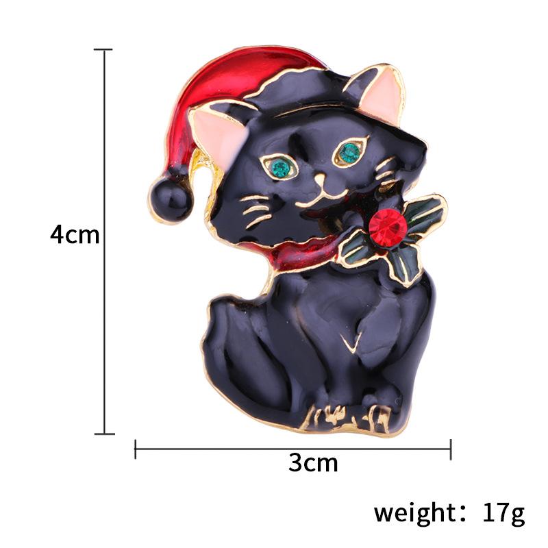 Weihnachtsbroschen Set Baum Weihnachtsmann Schneemann Schlittenglocke Stiefel Anstecknadel für Weihnachts-Pullover Dekoration Körperaccessoires