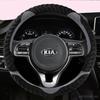 Winter Plush 38cm Car Steering Wheel Cover for Kia NIRO NIRO EV SUV 2016 2017 2018    Auto Accessories