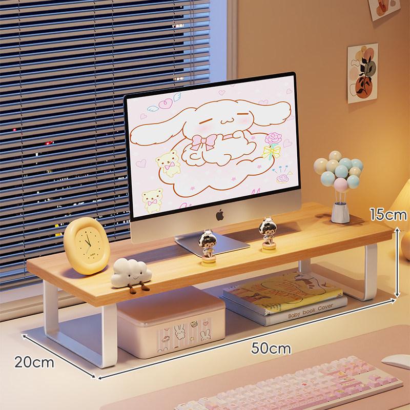 Monitor Stand with Cooling Base: Desktop and Laptop Lifting Bracket for Students