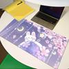 Gaming Keyboardpad Office Soft NonSlip Carpet Rubber Mice Pad New Models Cute Rabbit Pink Anime Mousepad Home Hd Print Xaxc