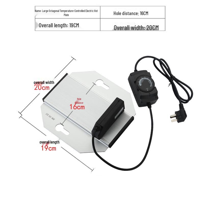 Electric Buffet Stove Insulation & Chafing Dish Heating Plate with Thermostat Controller and Accessories.