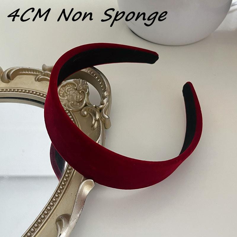 3CM Autumn Winter Soft Velvet Cloth Sponge Padded Hairband for Women Girls Casual Shopping Face WashingDress Up Hair Accessories