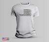 Faded American Flag Short-Sleeve Unisex T-Shirt White | Distressed USA Flag