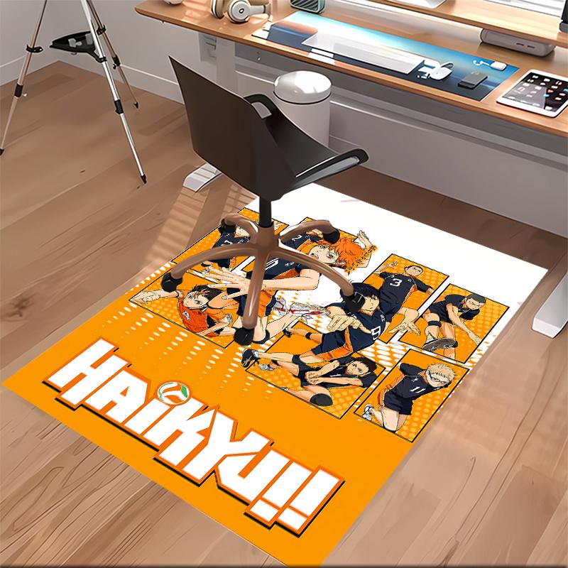 Haikyu Printed Absorbent Washable Carpet, Non-Slip Bathroom Mats, Kitchen Rugs, Yoga Mat,Living Room Entrance, Camping Picnic Rugs