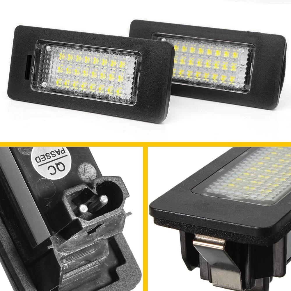 2x Error Free LED License Number Plate Lamp Light for BMW 1 3 5 Series E39 E60 E61 F10 F30 E82 E88 E90 E91 E92 E93 X5 E70 X6 E71 License Plate Covers