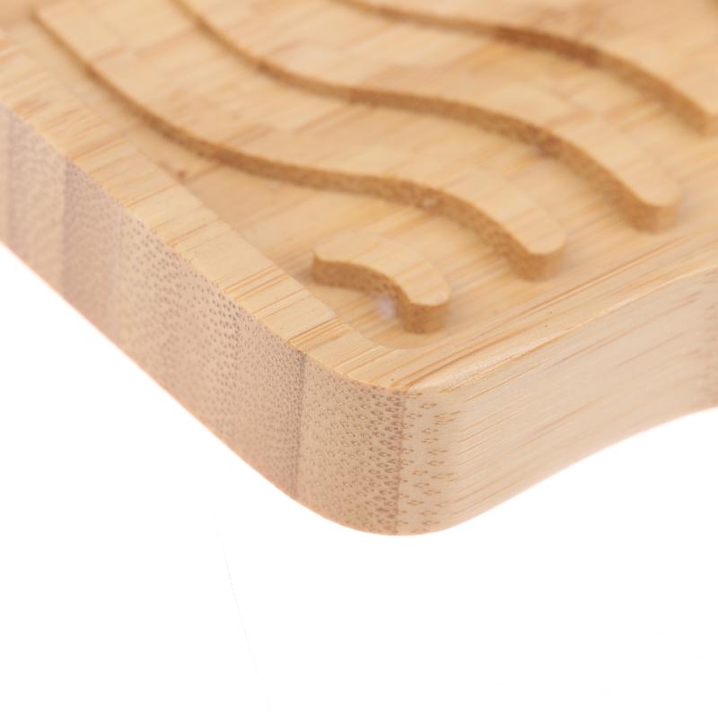 Bamboo Soap Dish Holder Tray, Wood Bar Soap Saver Self Draining Soap Case For Bathtub Hotel Home Countertop Drying Shower Sink