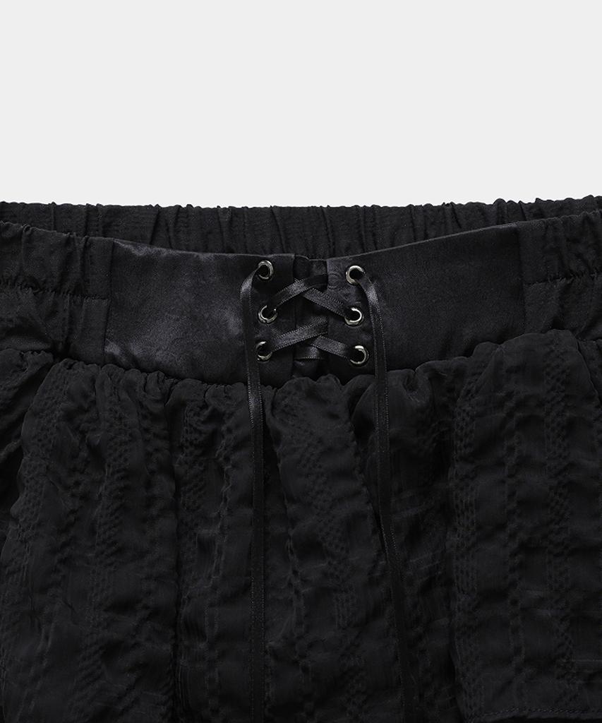 Lupeon Frill Cancan Skirt [Black]