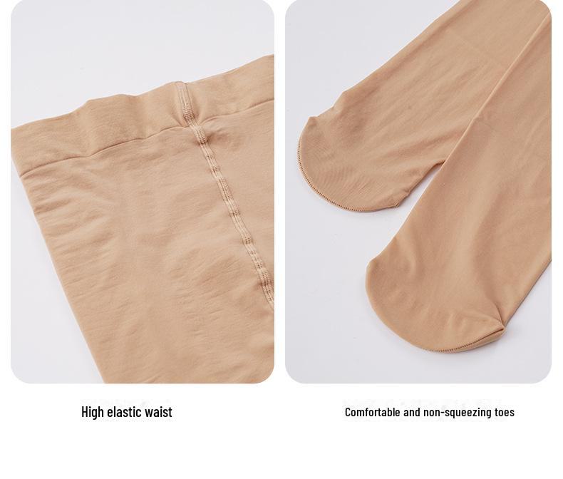 Damen Übergröße Satin Seidenstrümpfe - Rote Pfeffer Unterziehsocken mit Wassermelonen-Schritt, Laufmaschenfeste Strumpfhose