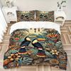 3pcs bedding set Tropical Birds Includes 1 Comforter + 2 Pillowcases, Without Pillow Inserts, Soft Comfortable, Lightweight Breathable, Prin