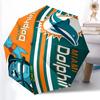 Printed Miami Dolphins logo Folding Umbrella,Outdoor,Leisure,And Travel Umbrella,Durable Umbrella Fabric,Birthday And Holiday Gift