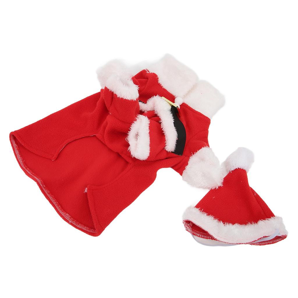 Hunde Weihnachtskostüm Weihnachtsmann Hunde Winter Kapuzenpullover mit Mütze für Kleine Mittelgroße Große Hunde