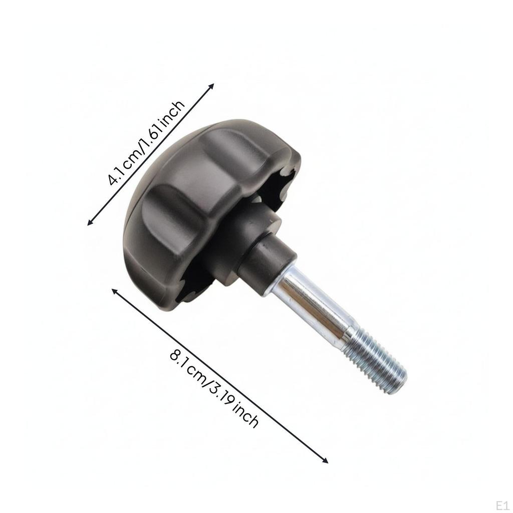 Thumb Knob Screw Head M8 Hand Ribbed Fastener for Machinery, Fixtures