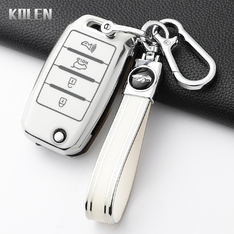 Fashion Tpu Car Folding Key Case Cover For Kia Rio 3 K2 Ceed Cerato K3 K5 Sorento Sportage Soul K4 Picanto Optima Forte Stinger