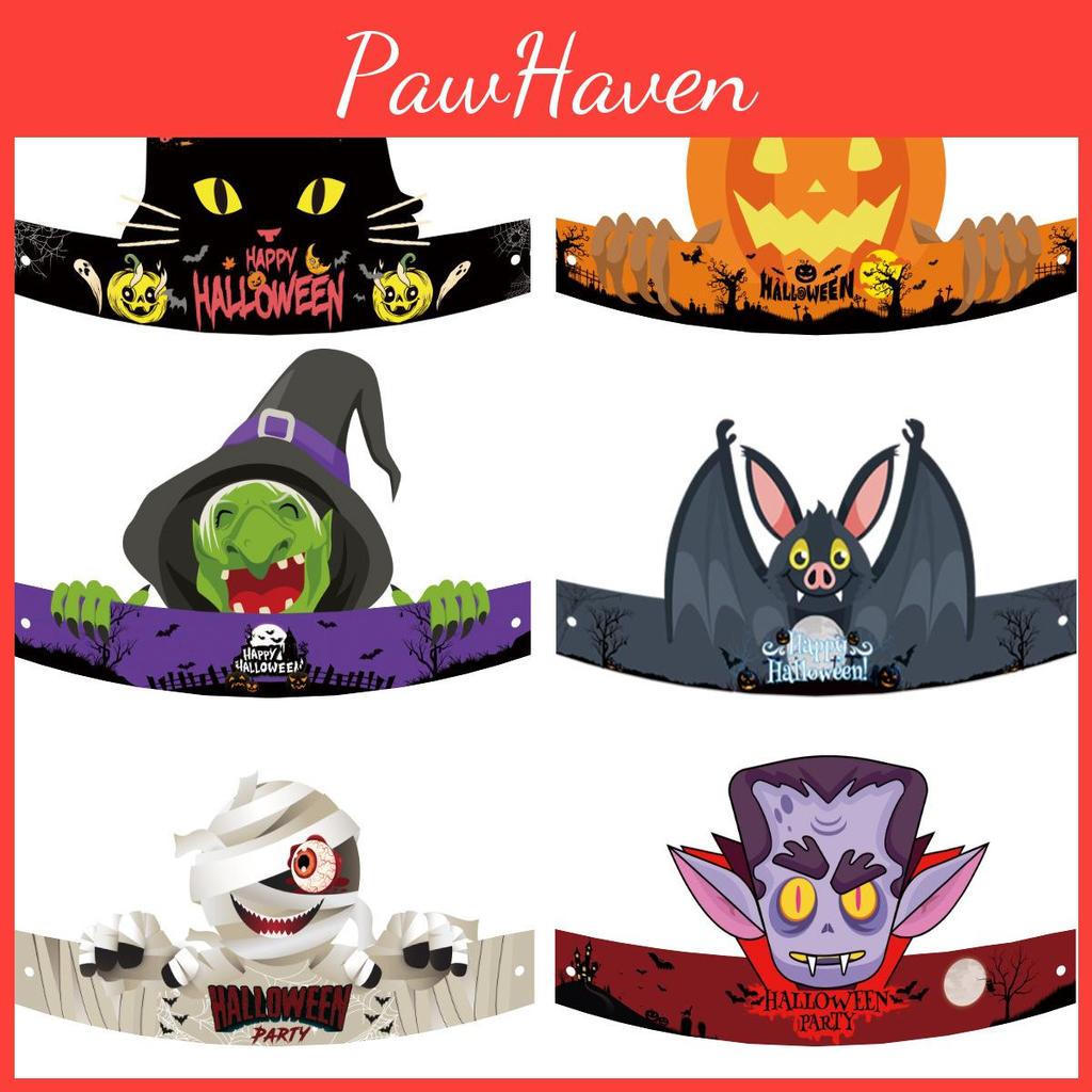 New Halloween Paper Hats For Children's Parties Wholesale Decorations