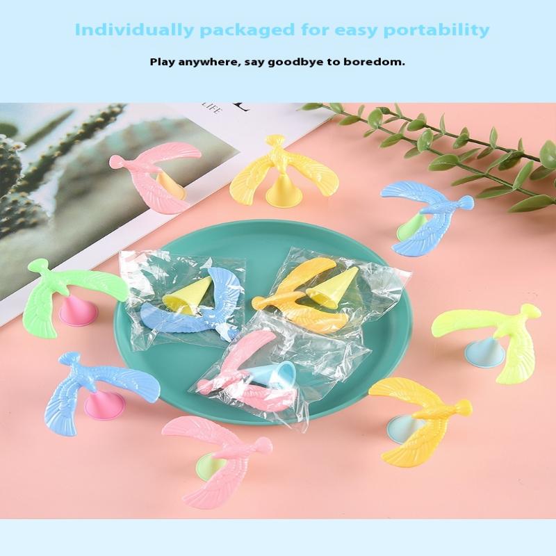 10Pcs/Set Mini Balance Eagle Gravity Bird Puzzle Tumbler Toy For Kid Party Favor Baby Shower Goodie Bags Pinata Fillers