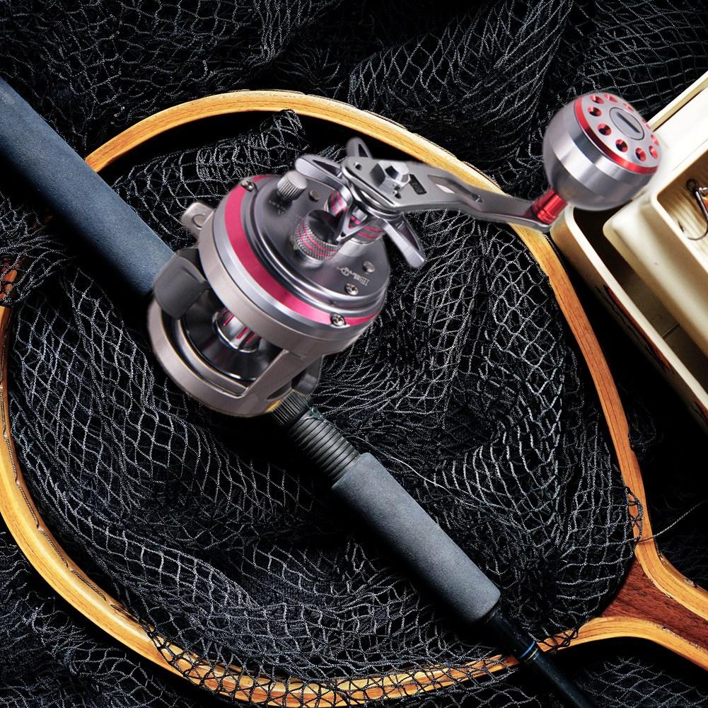 1Pc Metal Handle Part Accessory for Abu Round Baitcast Fishing Reel(Gold)