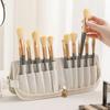 Makeup Brush Case Makeup Brush Holder Travel Waterproof Cosmetic Bag Stand-Up Foldable Makeup Cup With Zipper Makeup Brush Bag