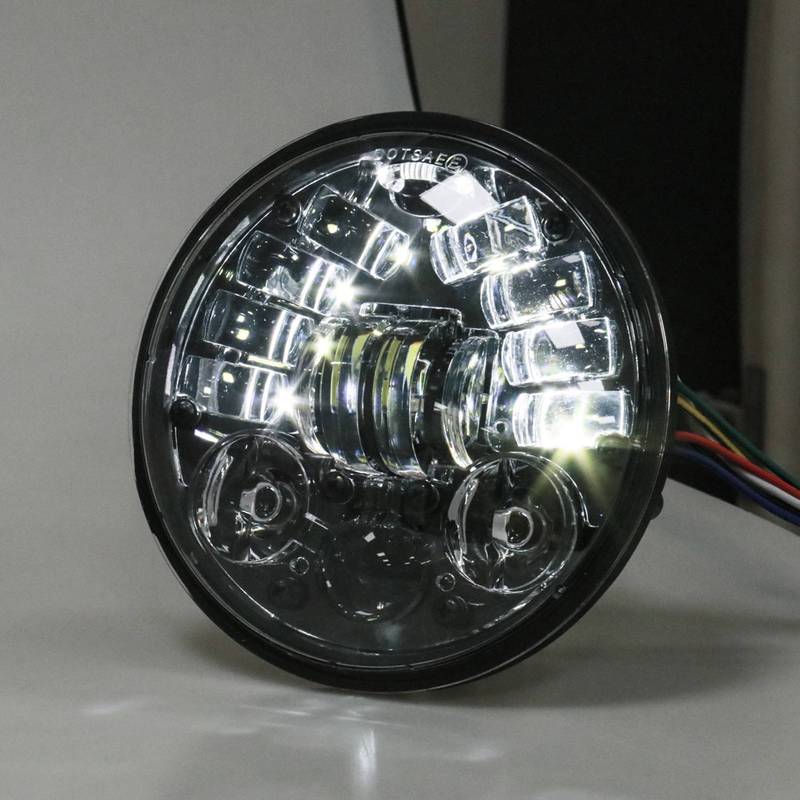 Authentic Universal 5.75 Inch LED Headlight 5 3/4 Inch LED DRL Hi/Lo 36W Motorcycle Turn Light Daytime Running Headlamp Lig