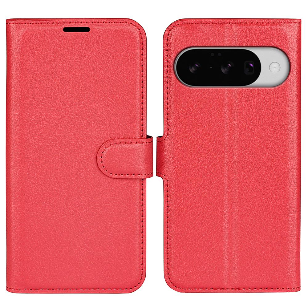 For Google Pixel 10 Wallet Case Litchi Texture Shockproof Leather Flip Stand Phone Cover