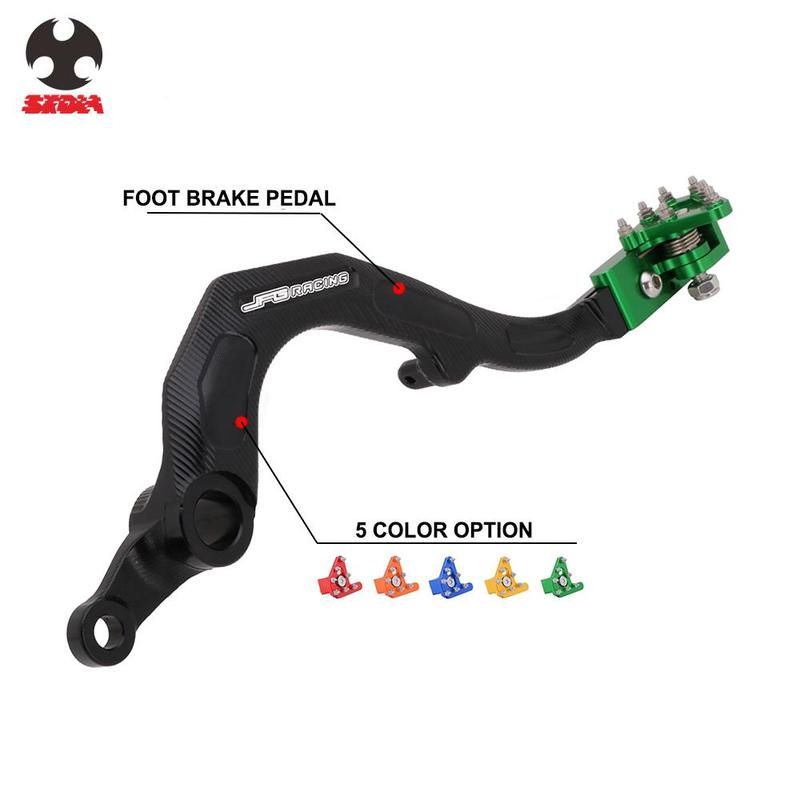 Motorcycle Parts CNC Foot Brake Lever Pedal For KAWASAKI KX450F 2006-2018 KX450 2020 KLX450R 2008-2019 KX250 KX250F