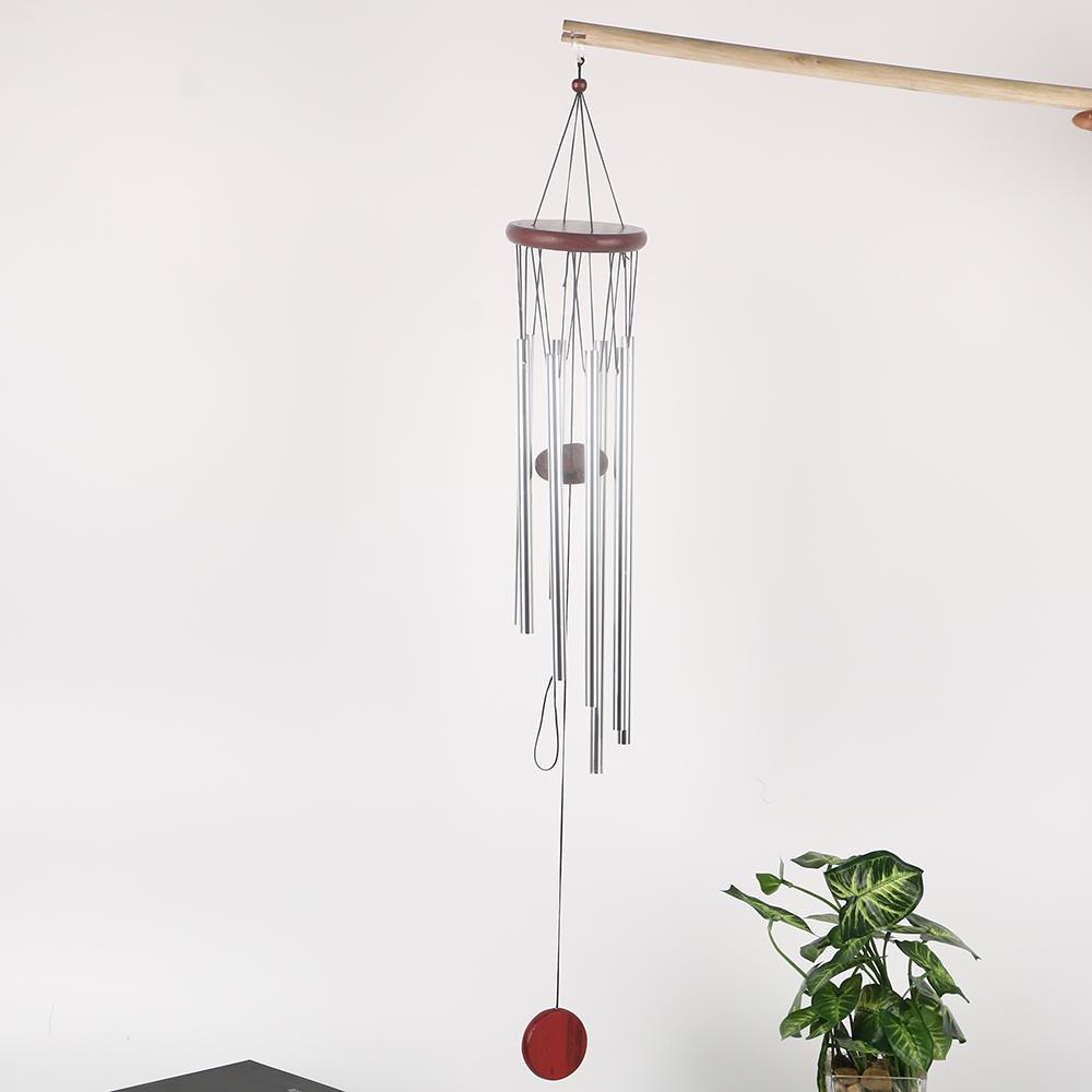 

1 шт. Удивительный глубокий резонирующий 8 трубок колокольчик ветра колокола часовни колокольчики ветра подвесные уличные украшения для двора сада