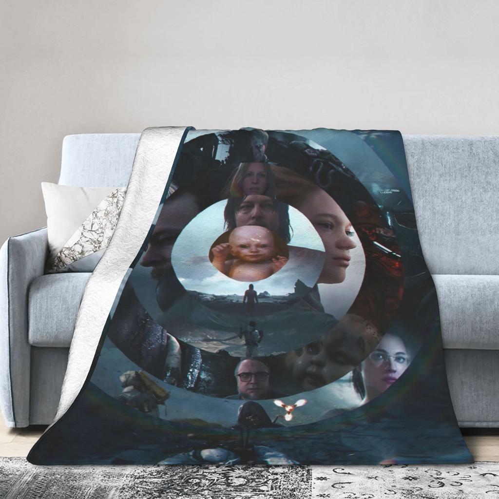 Death Stranding Videójáték Szuperpuha Takaró Fiú Lány Plüss Dobó Takaró Divat Kültéri Flanel Ágytakaró Kanapé Ágytakaró