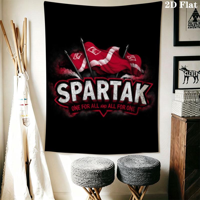 Spartak Moscow Glory Wall Hanging Printed Fabric Blanket Decorative Tapestries for Bedroom Living Room Home Decor
